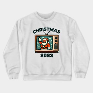 Christmas 2023: Retro Gaming Santa Crewneck Sweatshirt